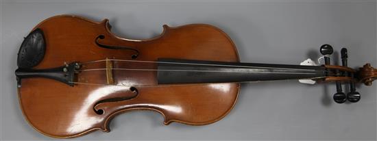 An oversize viola,